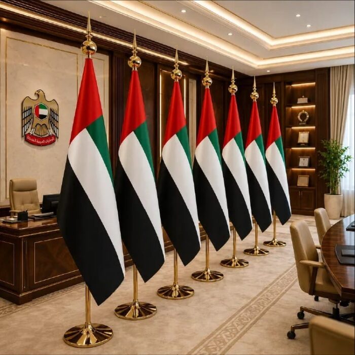 Custom printed Royal VIP Conference Flags in Dubai