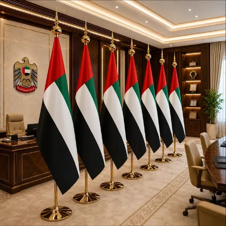 Custom printed Royal VIP Conference Flags in Dubai
